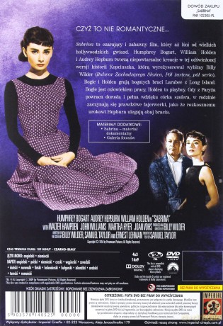 Sabrina (1954) edycja kolekcjonerska [DVD]