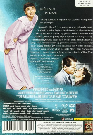 Rzymskie wakacje edycja kolekcjonerska [DVD]