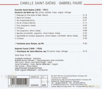 Logumkloster Vocal Ensemble: Saint-Saens/Faure-Oratorio- Cantique [CD]