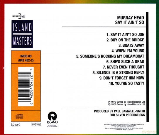 Murray Head: Say It Aint So [CD]