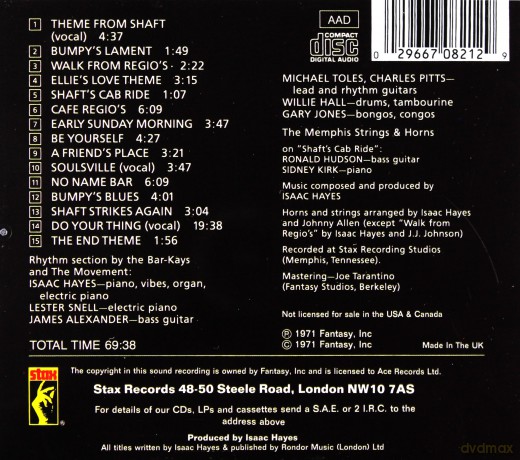 Isaac Hayes: Shaft [CD]