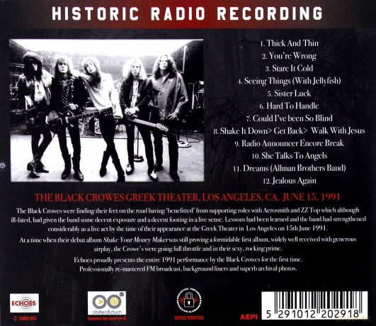 Black Crowes: She Talks To Angels.... Live [CD]