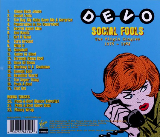 Devo: Social Fools - The Virgin Singles 78-82 [CD]
