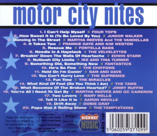 Tamla Motown Presents Motor City Nites [CD]