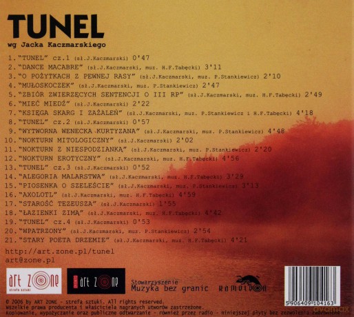 Baka, Brzeziński, Lewandowska: Tunel wg. Jacka Kaczmarskiego (digipack) [CD]