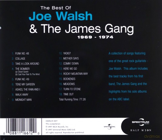 Joe Walsh & The James Gang: The Best Of - 1969-1974 [CD]