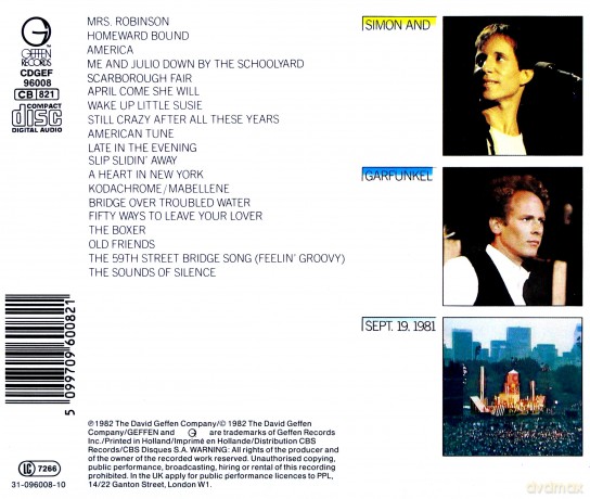 Simon And Garfunkel: The Concert In Central Park [CD]