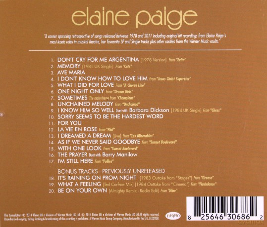 Elaine Paige: The Ultimate Collection [CD]