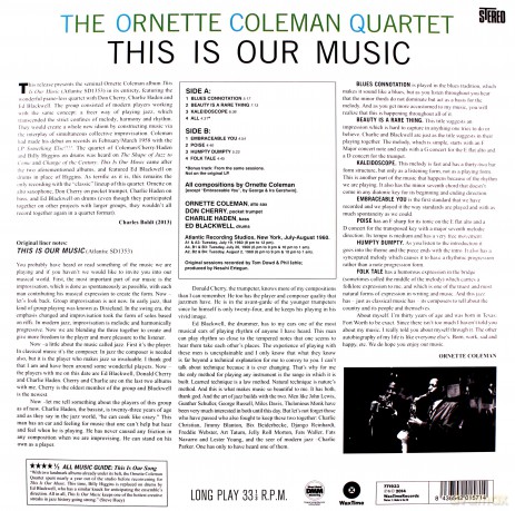 Ornette Coleman Quartet: This Is Our Music [Winyl]