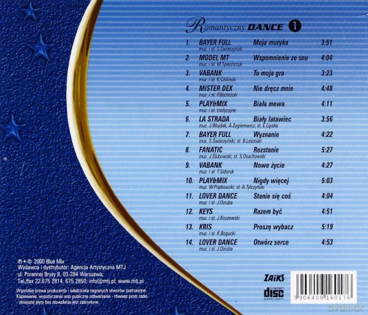 Romantyczny dance cz. 1 [CD]