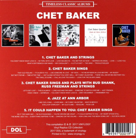 Chet Baker: Timeless Classic Albums [5CD]