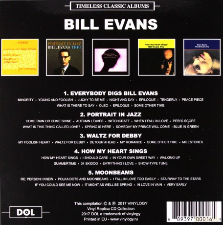 Bill Evans: Timeless Classic Albums [5CD]