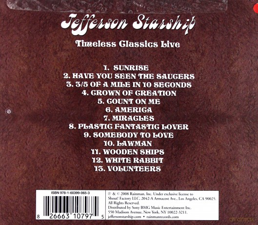 Jefferson Starship: Timeless Classics [CD]