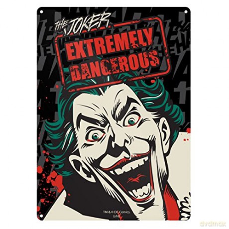 Batman: Tin Sign Joker A5 Metal Wall Sign