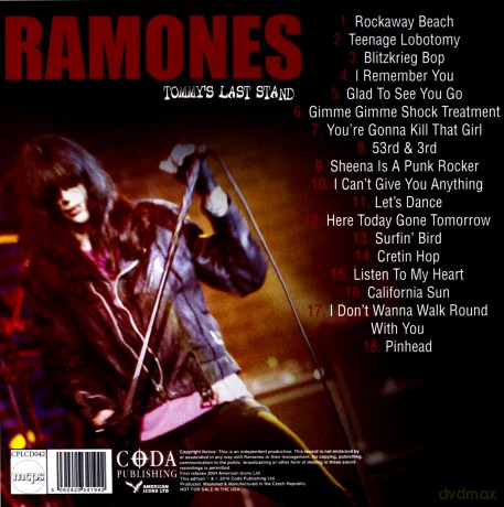 Ramones: Tommys Last Stand [CD]