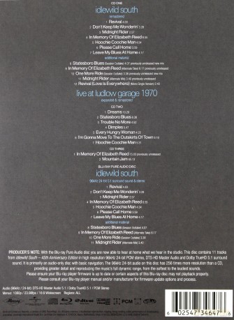 Allman Brothers Band: Idlewild South (Deluxe) (Limited) [3CD]+[Blu-Ray]