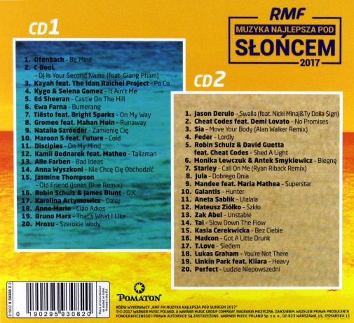 RMF FM - Muzyka Najlepsza Pod Słońcem 2017 [2CD]
