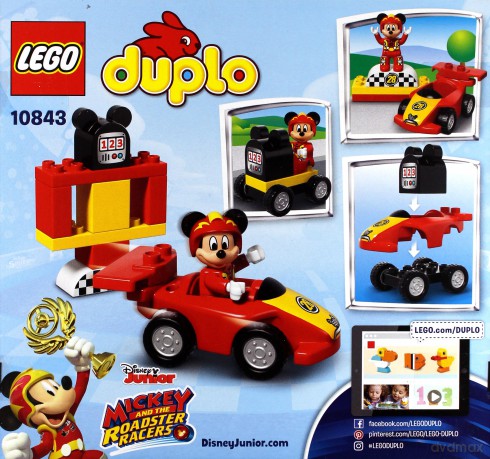 LEGO DUPLO Wyścigówka Mikiego (10843) [KLOCKI]