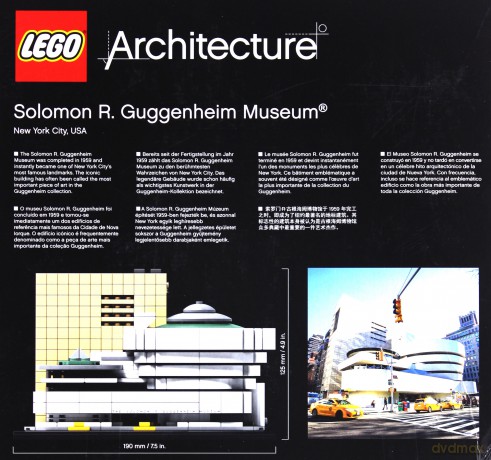 LEGO ARCHITECTURE Muzeum Solomona R. Guggenheima (21035) [KLOCKI]