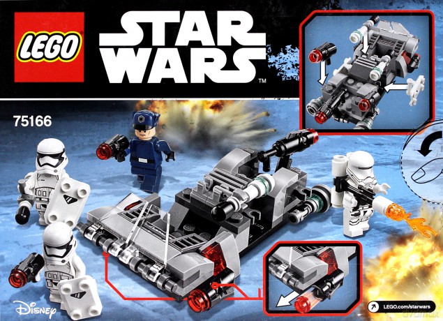 LEGO STAR WARS Śmigacz transportowy Najwyższego Porządku (Gwiezdne Wojny) (75166) [KLOCKI]