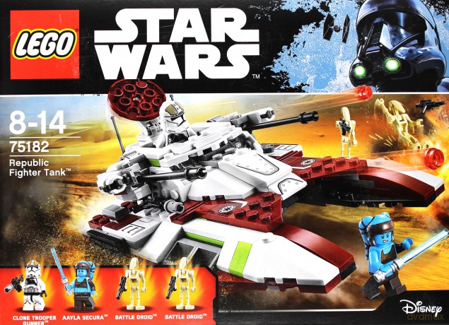 LEGO STAR WARS Czołg bojowy Republiki (Gwiezdne Wojny) (75182) [KLOCKI]