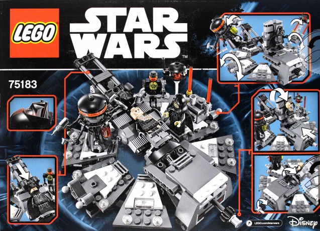 LEGO STAR WARS Transformacja Dartha Vadera (Gwiezdne Wojny) (75183) [KLOCKI]