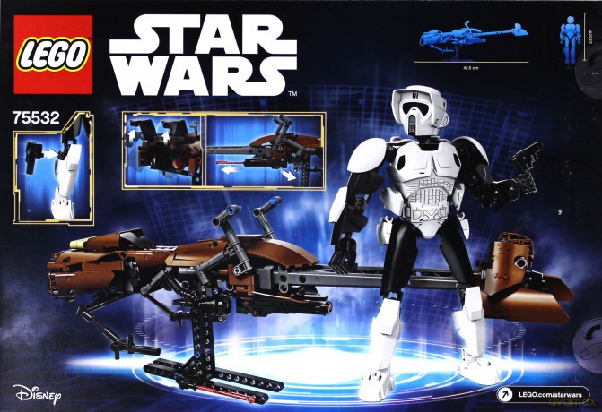 LEGO STAR WARS Zwiadowca szturmowców i jego śmigacz (Gwiezdne Wojny) (75532) [KLOCKI]
