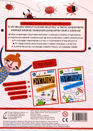 Dyktanda z zabawami ortograficznymi klasa 2. Szkoła na szóstkę [KSIĄŻKA]
