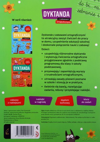 Dyktanda z zabawami ortograficznymi klasa 2. Szkoła na szóstkę [KSIĄŻKA]