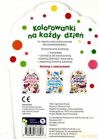 Kolorowanki na każdy dzień Łakocie [KSIĄŻKA]