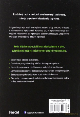 Niewidzialny w sieci. Sztuka zacierania śladów - Kevin Mitnick [KSIĄŻKA]