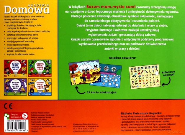 Rozum mam, myślę sam. Zabawy edukacyjne 3-latka [KSIĄŻKA]