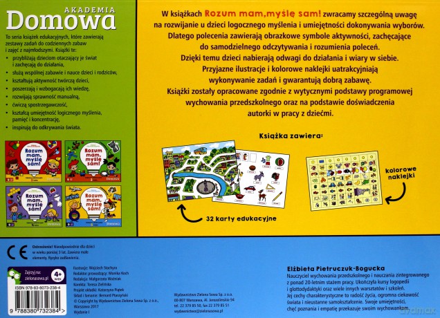 Rozum mam, myślę sam. Zabawy edukacyjne 5-latka [KSIĄŻKA]
