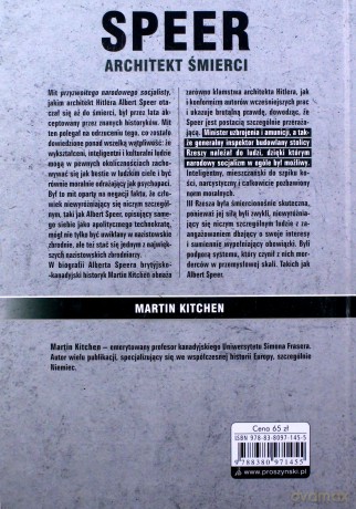 Speer. Architekt śmierci - Martin Kitchen [KSIĄŻKA]