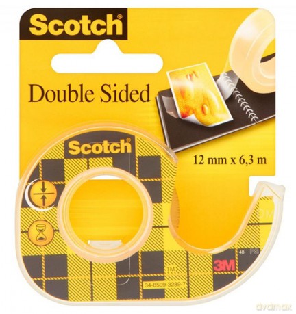 Taśma Schotch dwustronna 12x6,3 na podajniku