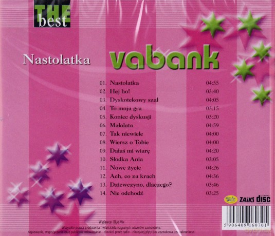 Vabank: The Best - Nastolatka [CD]