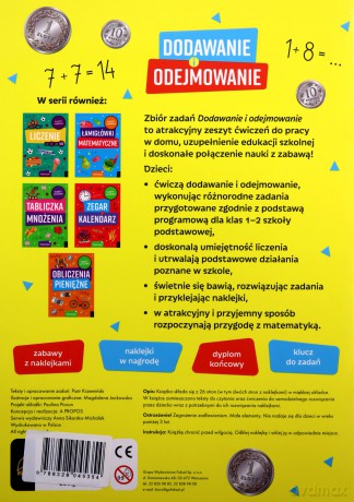 Zabawy matematyczne Dodawanie i odejmowanie. Szkoła na szóstkę [KSIĄŻKA]