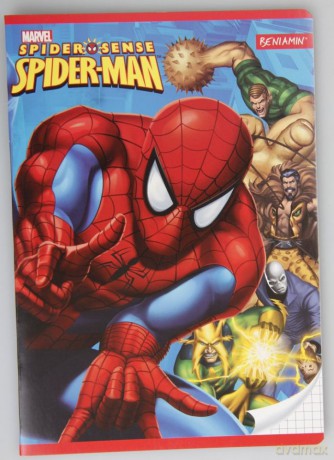 Zeszyt A5 32k trzy linie Spiderman