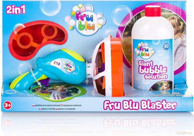 FRU BLU Zestaw miotacz baniek + płyn 0,5 l