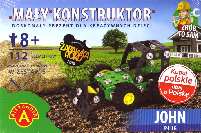 Mały Konstruktor John Pług
