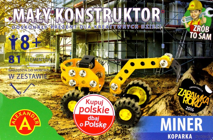 Mały Konstruktor Miner Koparka