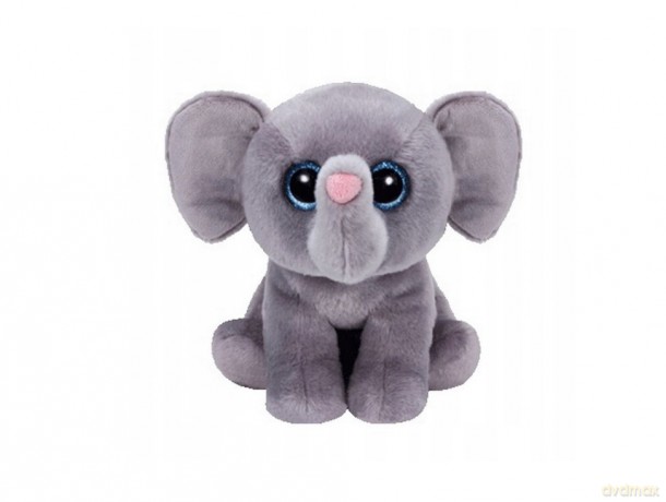TY Beanie Babies Whopper - Szary słoń, 24 cm