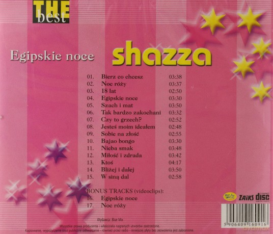 Shazza: The Best - Egipskie Noce [CD]