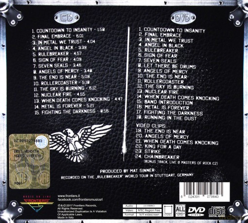 Primal Fear: Angels of Mercy Live in Germany [DVD]+[CD]