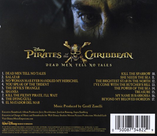 Pirates of the Caribbean: Dead Men Tell No Tales soundtrack (Piraci z Karaibów: Zemsta Salazara) [CD]