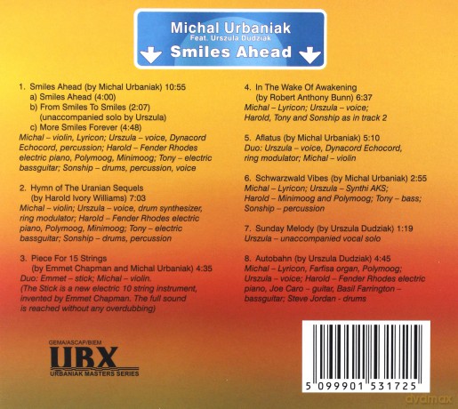 Michał Urbaniak: Smiles Ahead [CD]