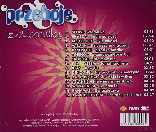 Przeboje z Weroniką [CD]