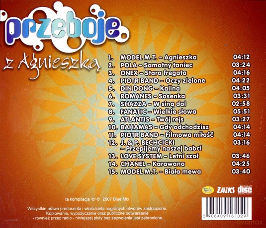 Przeboje z Agnieszką [CD]