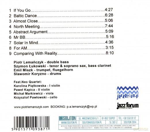 Baltic Dance. Piotr Lemańczyk Quartet North [CD]