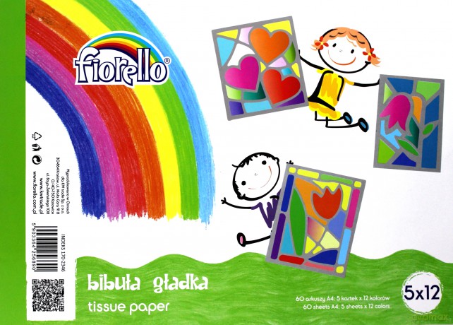 Bibuła gładka blok A4/60K